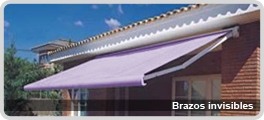 Instalacion de toldos de brazos invisibles en Badajoz.