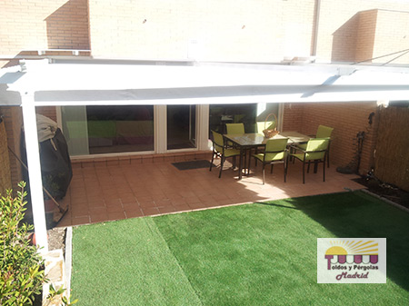 Instalacion de pergolas en Las Rozas de Madrid.