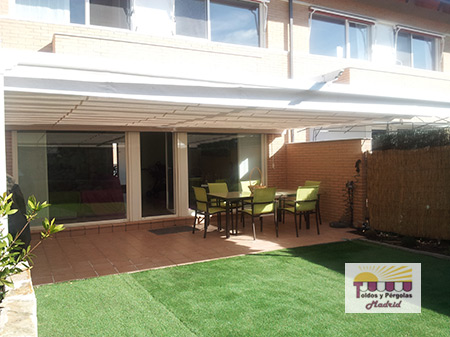 Instalacion de pergolas en Las Rozas de Madrid.