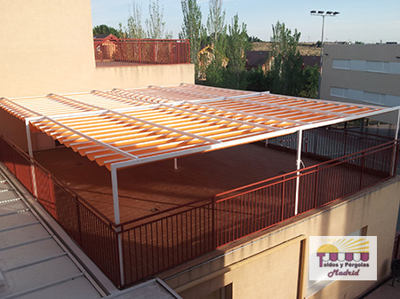 Instalacion de pergolas en Las Rozas de Madrid.