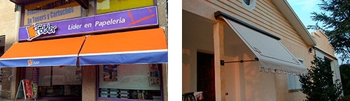 Instalacion de toldos punto recto en Tarragona.