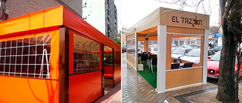 Instalacion de toldos terrazas en Tarragona.