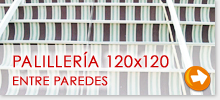 Pergola entre paredes 120x120