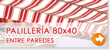 Pergola entre paredes 80x40