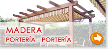 Pergola de madera porteria - porteria