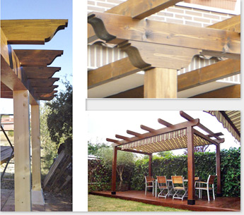 Pergolas de madera porteria - porteria