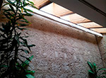 Instalaci&oacute;n de P&eacute;rgola de Madera pared - porter&iacute;a en Madrid.