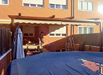 Instalaci&oacute;n de P&eacute;rgola 120x120 pared - porter&iacute;a.