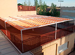 Instalaci&oacute;n de P&eacute;rgola 80x40 pared - porter&iacute;a en Madrid.