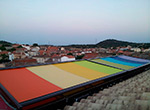 Instalaci&oacute;n de Toldo Veranda para Lucernario en Madrid.