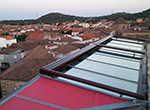Instalaci&oacute;n de Toldo Veranda para Lucernario en Madrid.