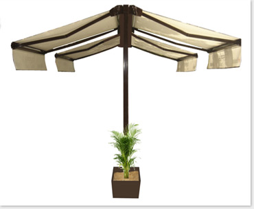 Toldos Abri verticales 125 dobles para restaurantes