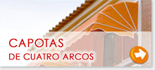 Toldos capotas de cuatro arcos