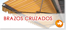Toldos extensibles con brazos cruzados