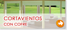 Toldos verticales cortavientos con cofre