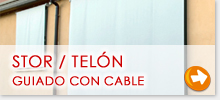 Toldos verticales Stor guiados con cable